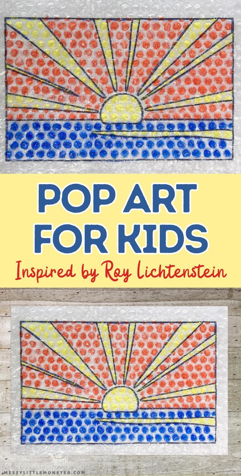 Roy lichtenstein pop art for kids