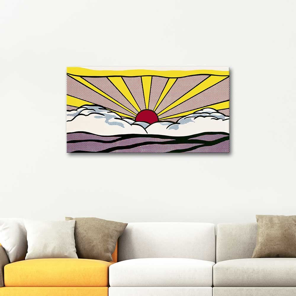 Roy lichtenstein sunrise art print