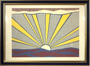 Roy lichtenstein lithograph sunrise