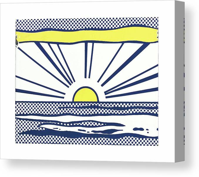 Roy lichtenstein sunrise canvas print canvas art by dan hill galleries