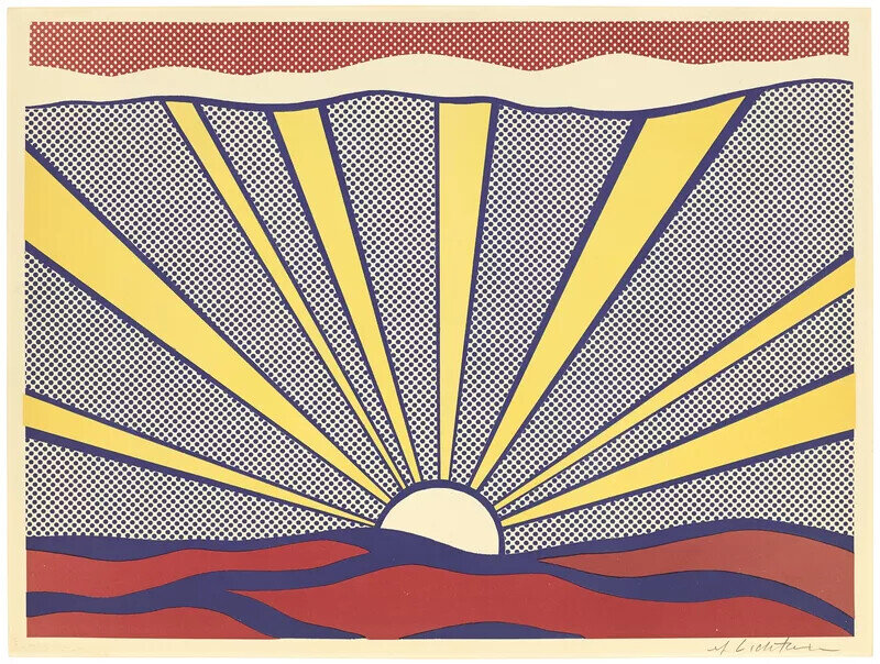 Roy lichtenstein sunrise available for sale