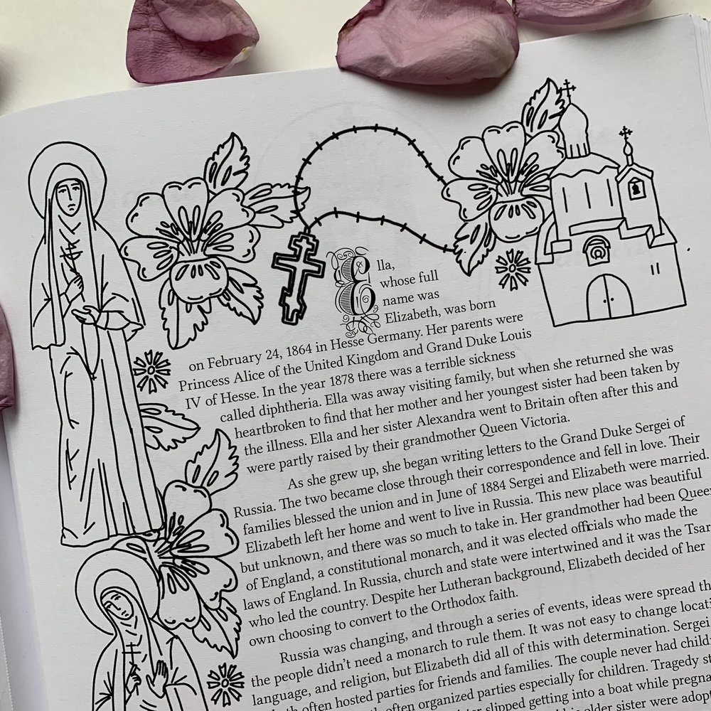 Royal saints coloring book â draw near designs