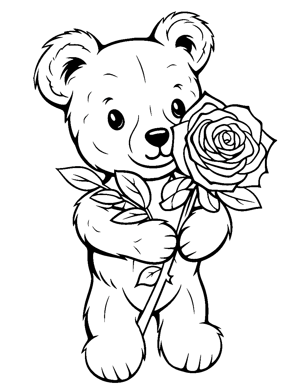 Rose coloring pages free printable sheets