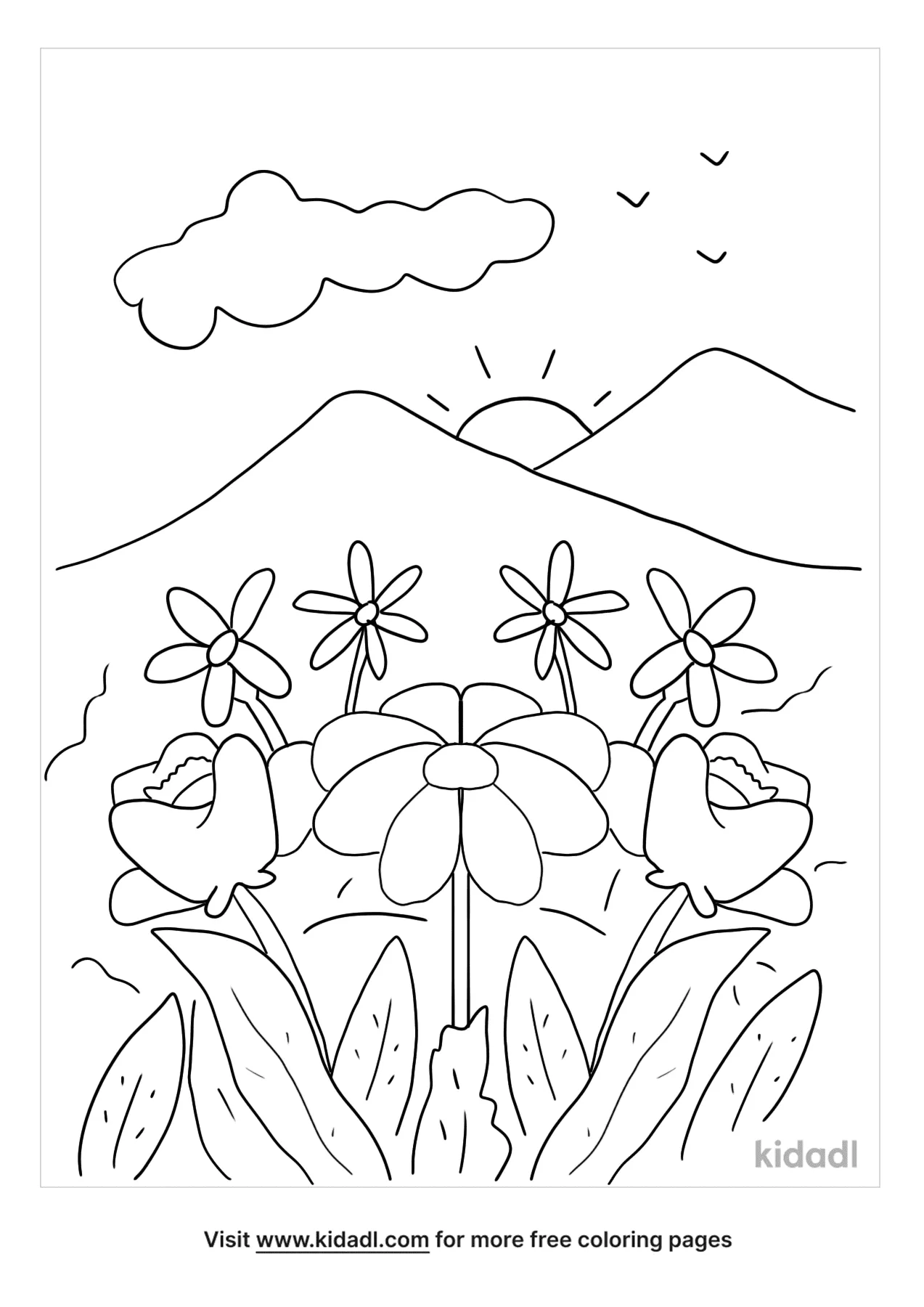 Free royal sunset climbing rose coloring page coloring page printables