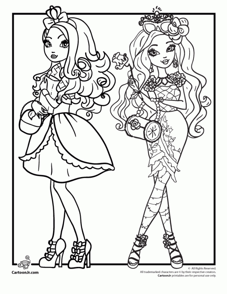 Get this royal rebels ever after high girl coloring pages printable vgr