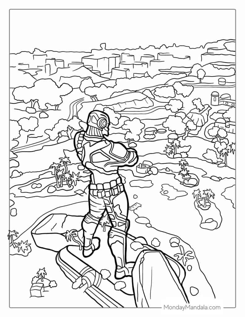 Fortnite coloring pages free pdf printables