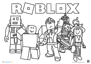 Free printable roblox coloring pages for all ages