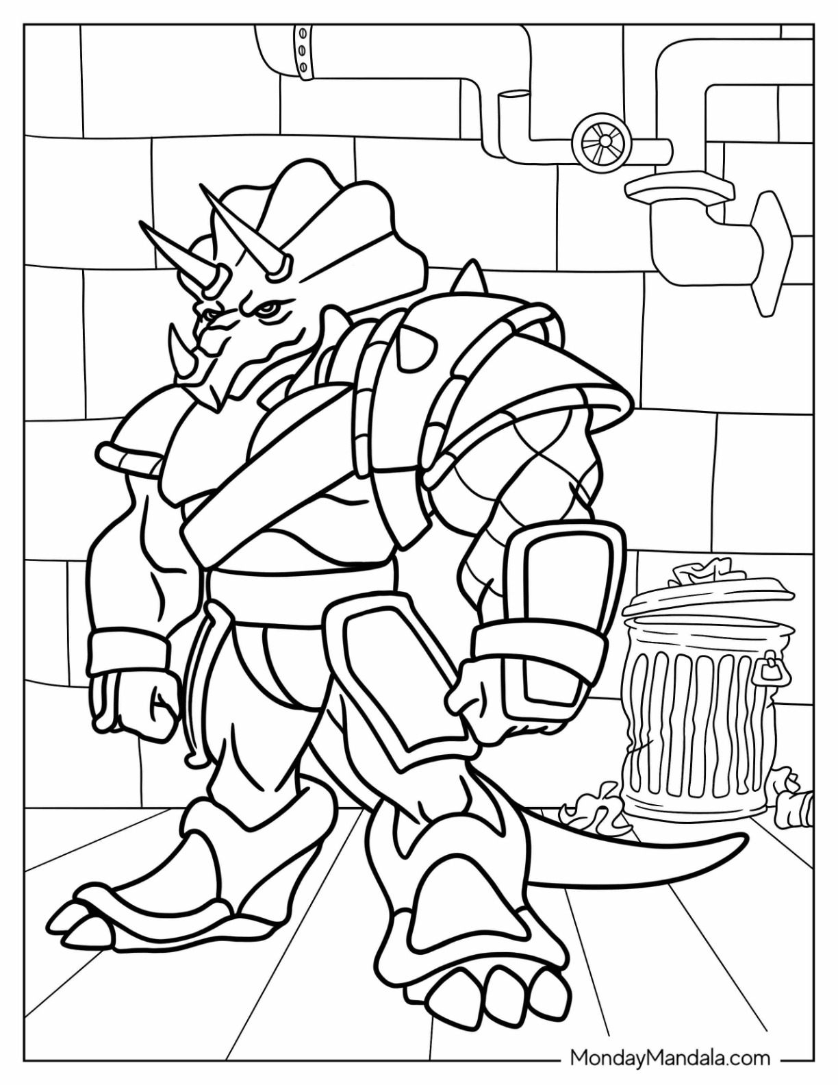 Ninja turtles coloring pages free pdf printables