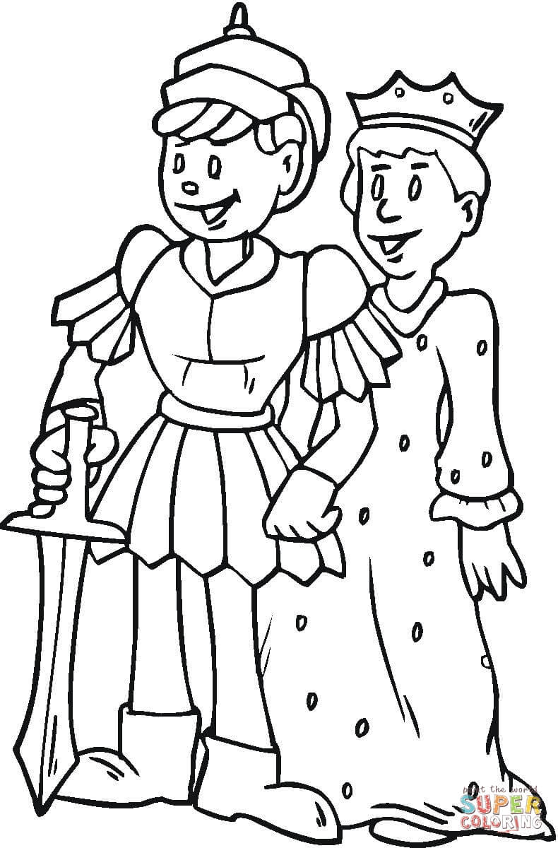 Royal family coloring page free printable coloring pages