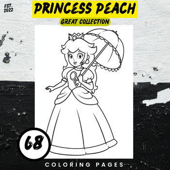 Princess peach coloring pages