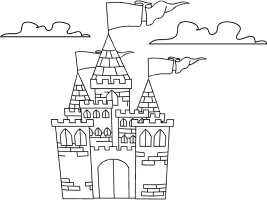 Medieval and royalty coloring pages and printable activities