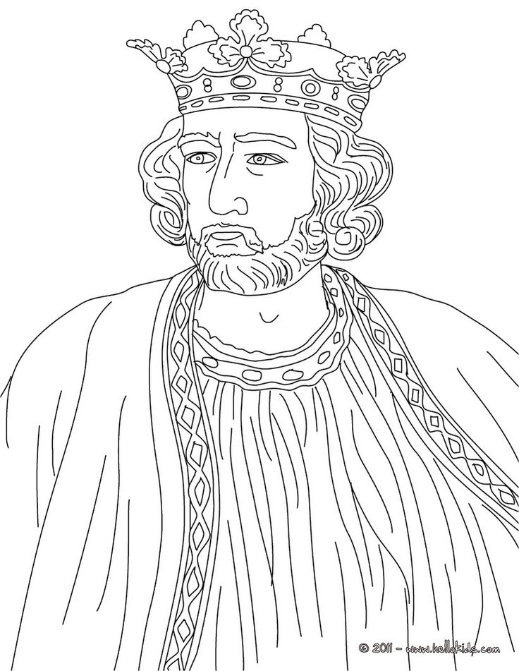 British kings and princes colouring pages