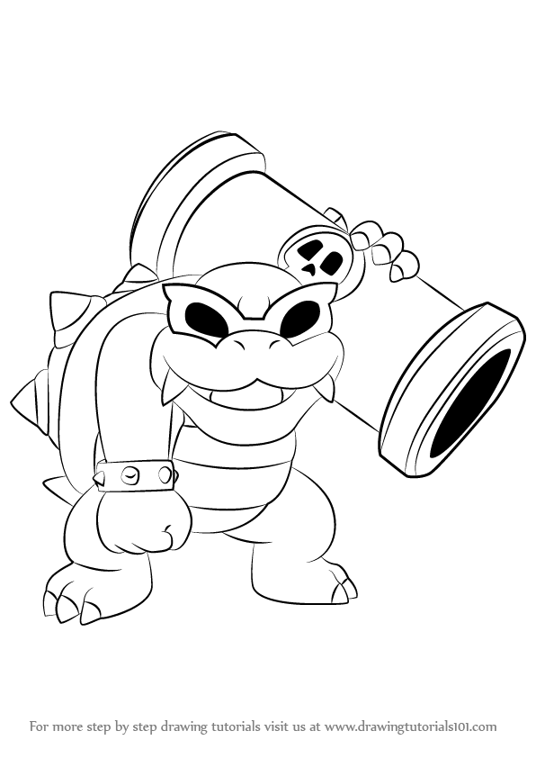 Learn how to draw roy koopa from koopalings koopalings step by step drawing tutoâ super mario coloring pages disney coloring pages printables coloring pages