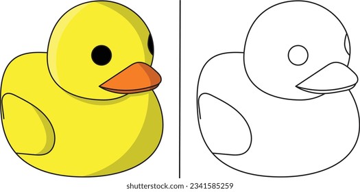 Duck outline images royalty