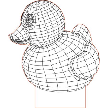 Duck d illusion vector file