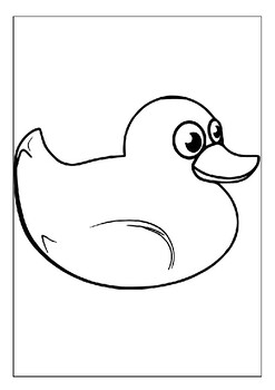 Rubber duck coloring sheets for kids bath