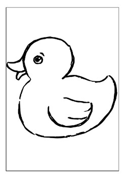 Artistic adventures rubber duck coloring pages collection for children