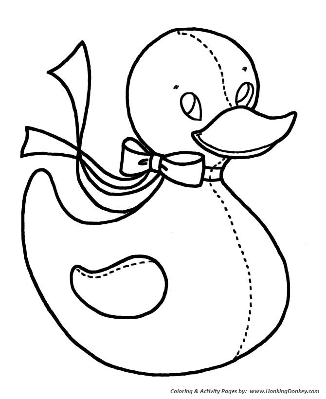 Simple shapes coloring pages free printable simple shapes duck doll coloring activity pages for pre