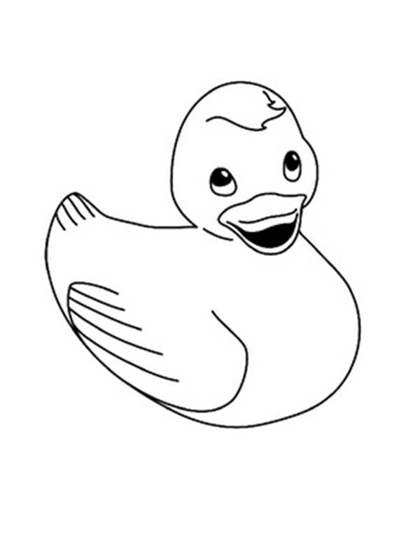 Rubber duck coloring pages