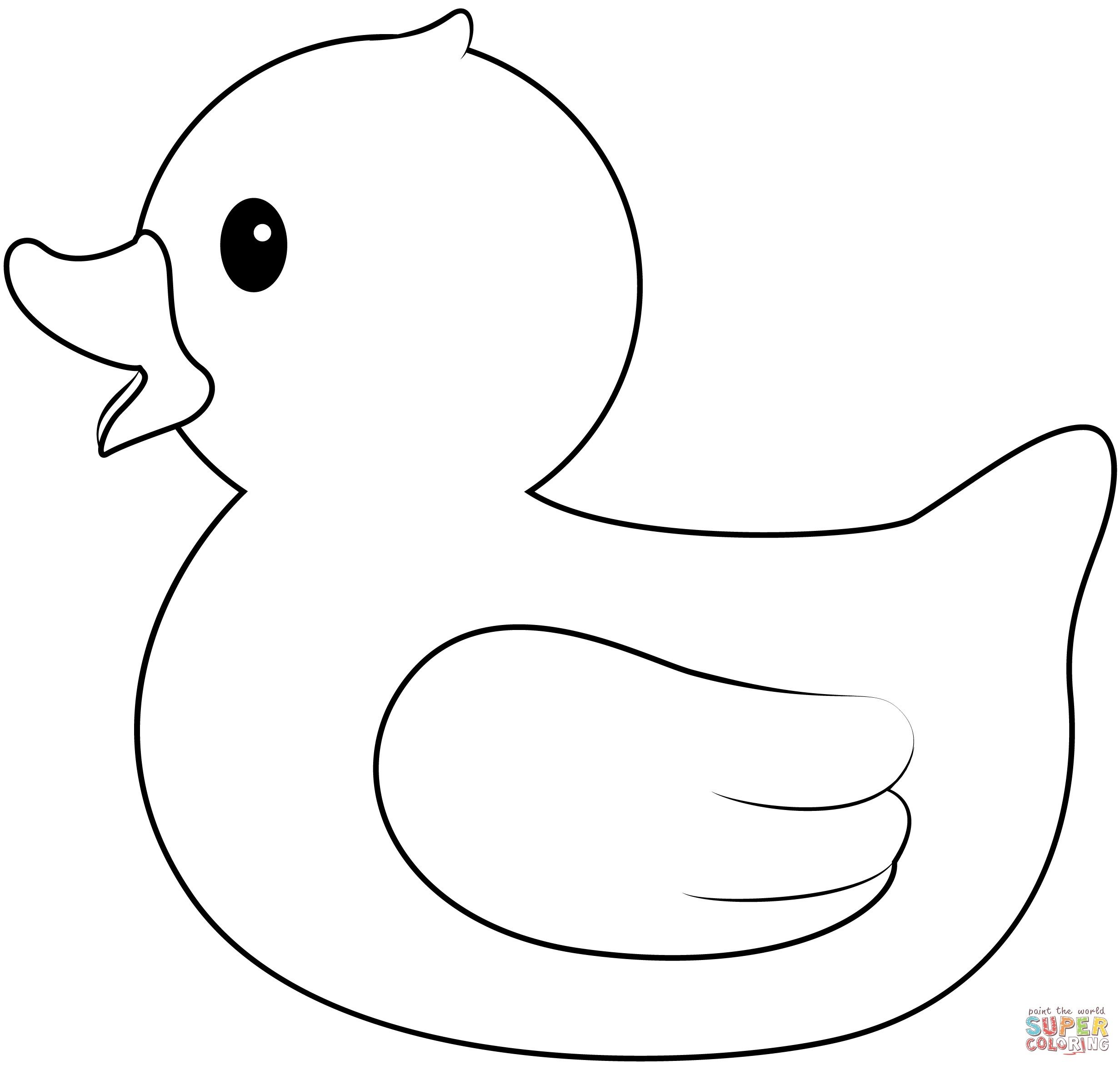 Rubber duck coloring page free printable coloring pages