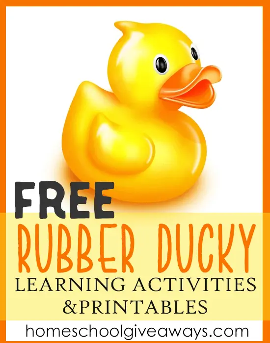 Free rubber ducky learning activities and printables