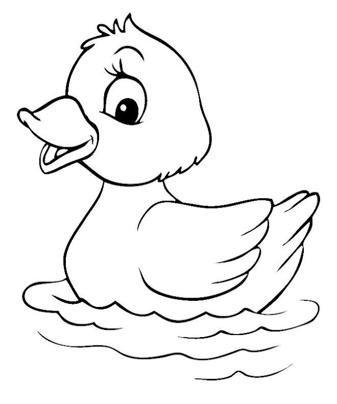 Free duck coloring page for kids crafts and worksheets for preschooltoddler and kindergarten