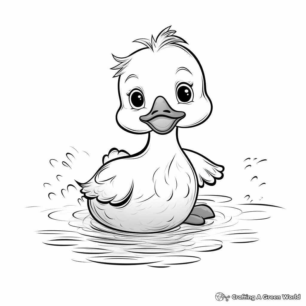 Rubber duck coloring pages