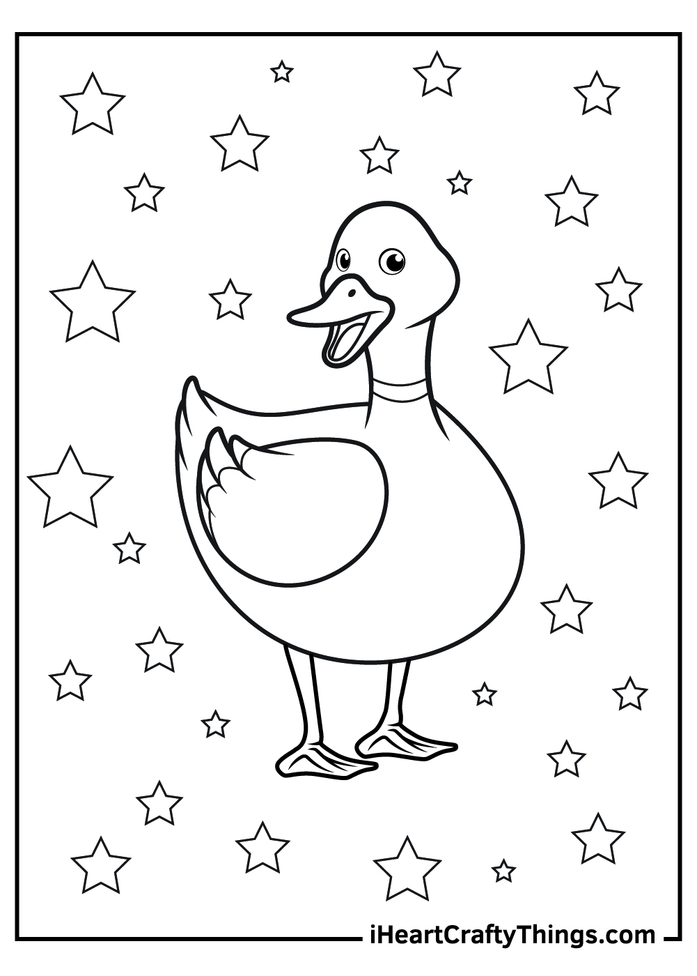 Duck coloring pages free printables