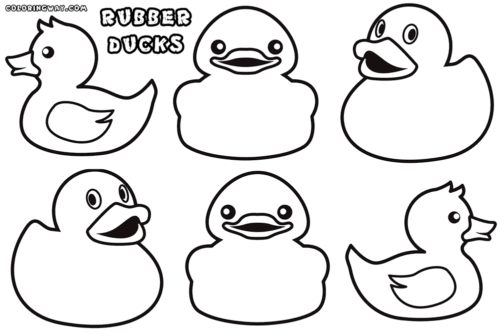 Rubber duck coloring pages coloring pages to download and print