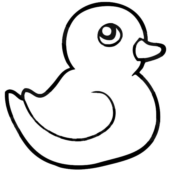 Rubber duck coloring pages