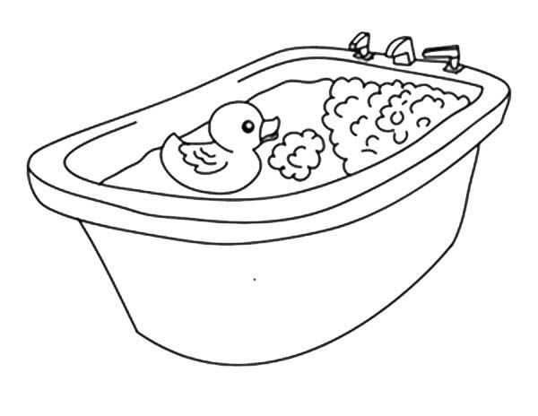 Rubber duck coloring pages