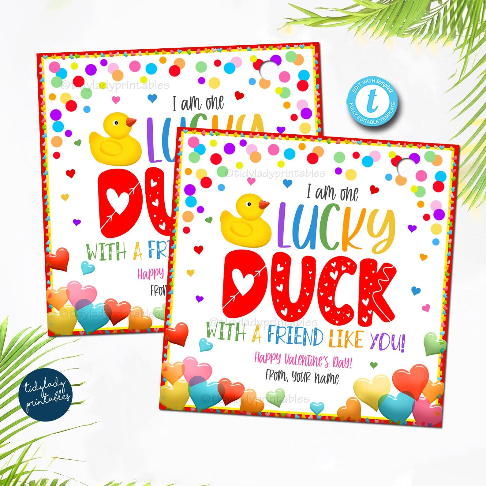 Rubber duck valentines day gift tags preschool classroom â printables