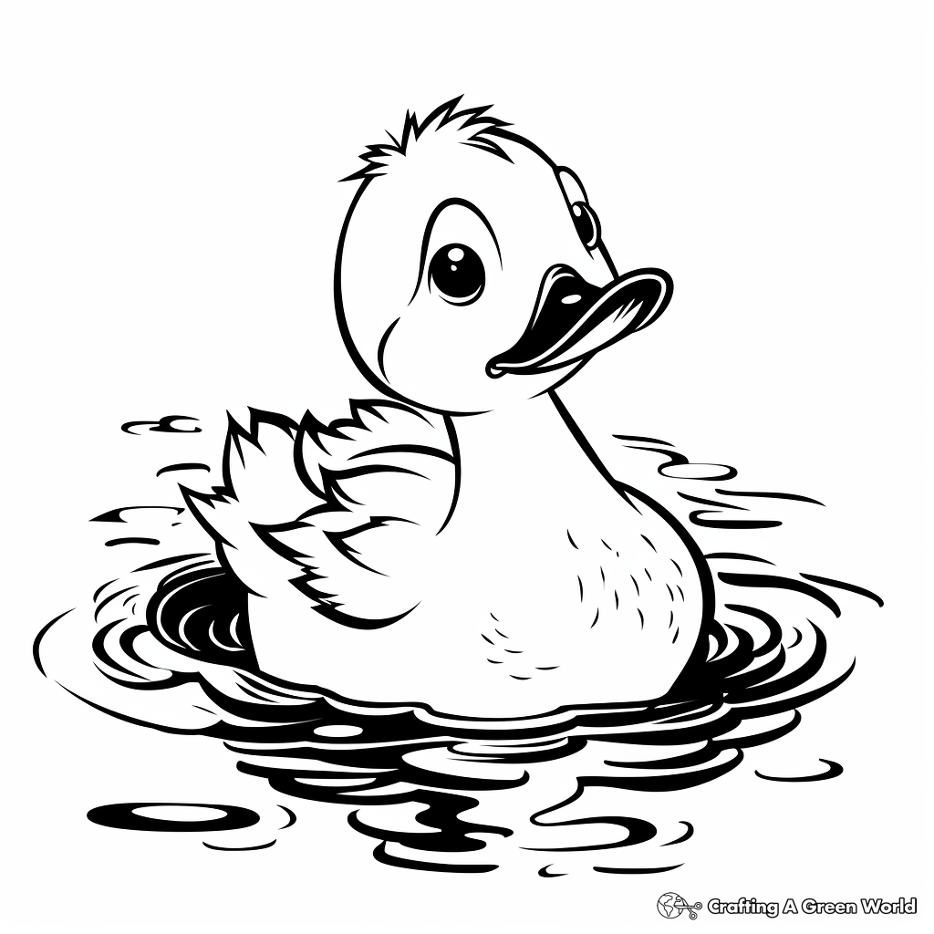 Rubber duck coloring pages