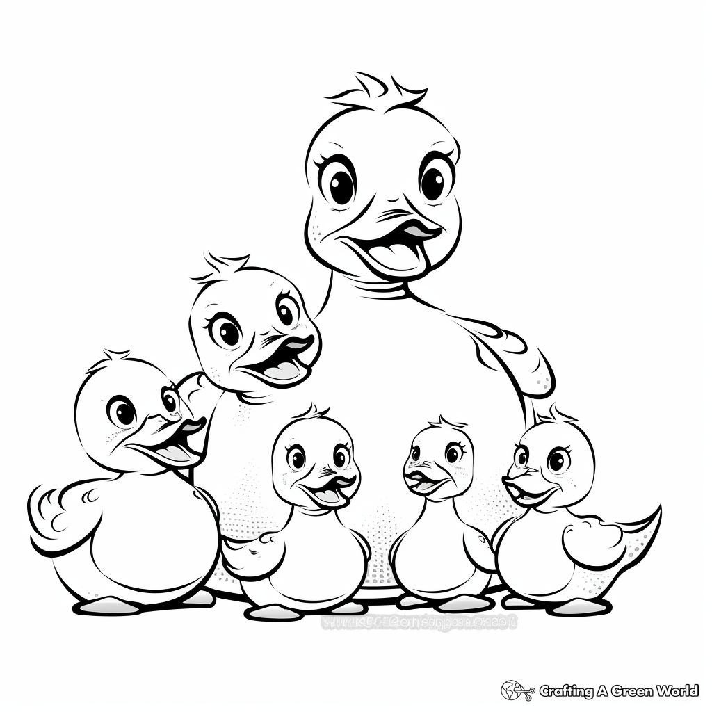 Rubber duck coloring pages