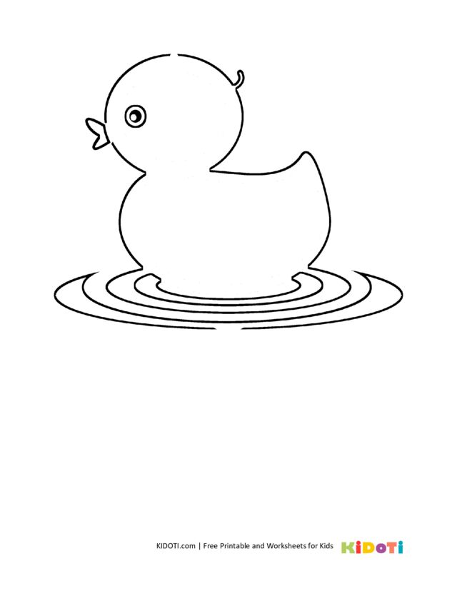 Duck coloring pages â