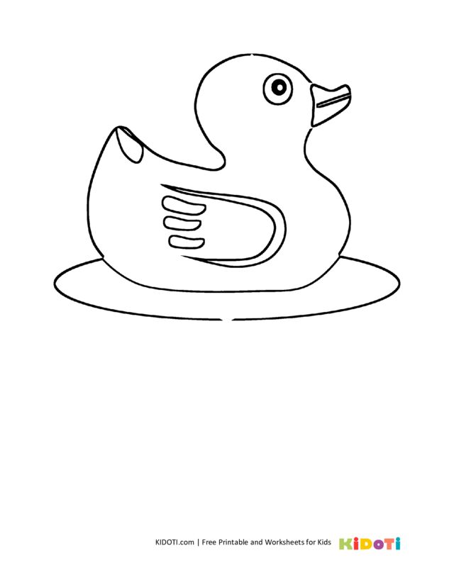 Duck coloring pages â