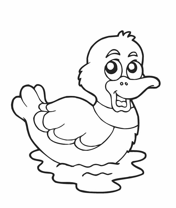 Duck shape s crafts and colouring pages