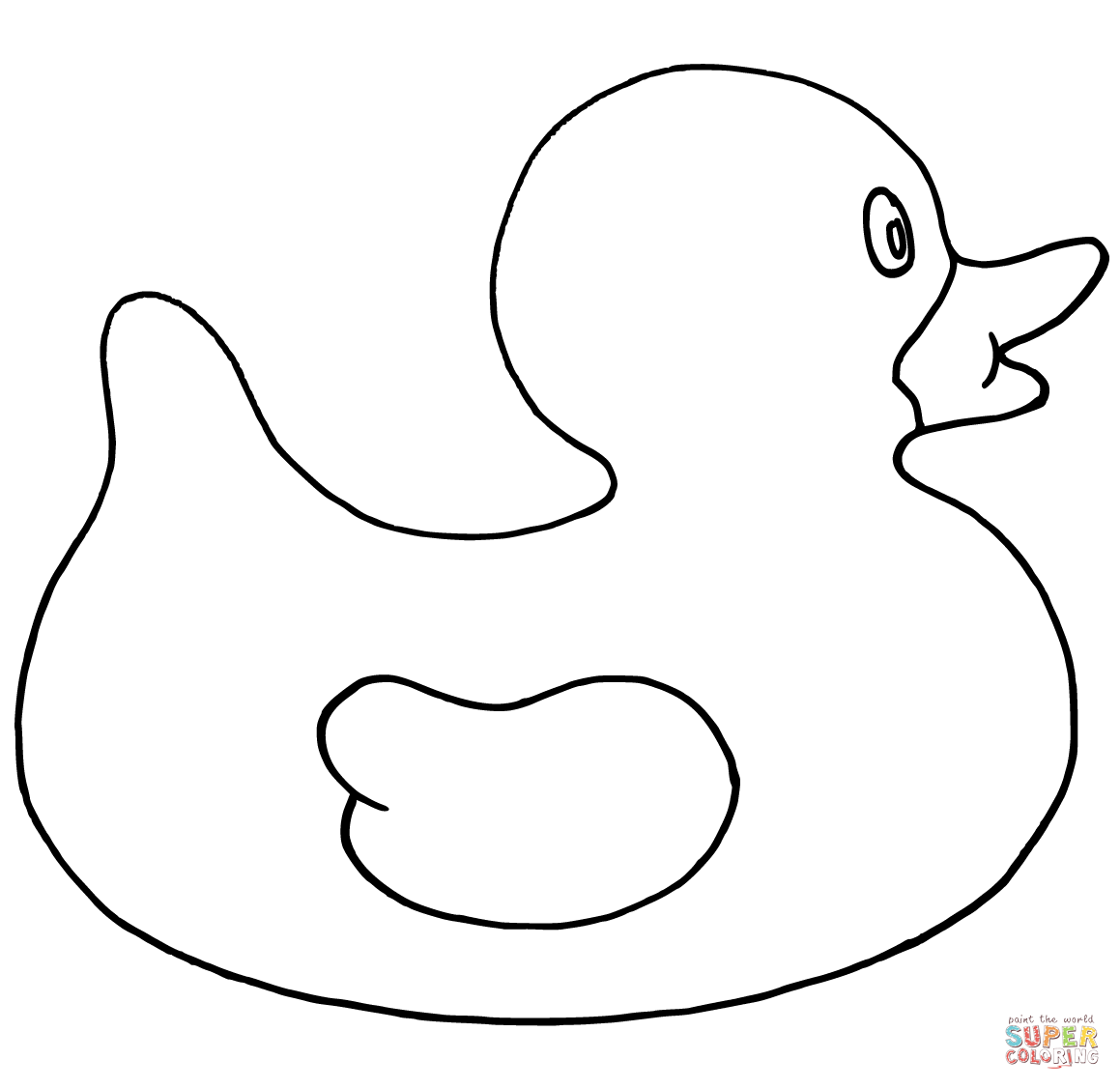 Duck coloring page free printable coloring pages