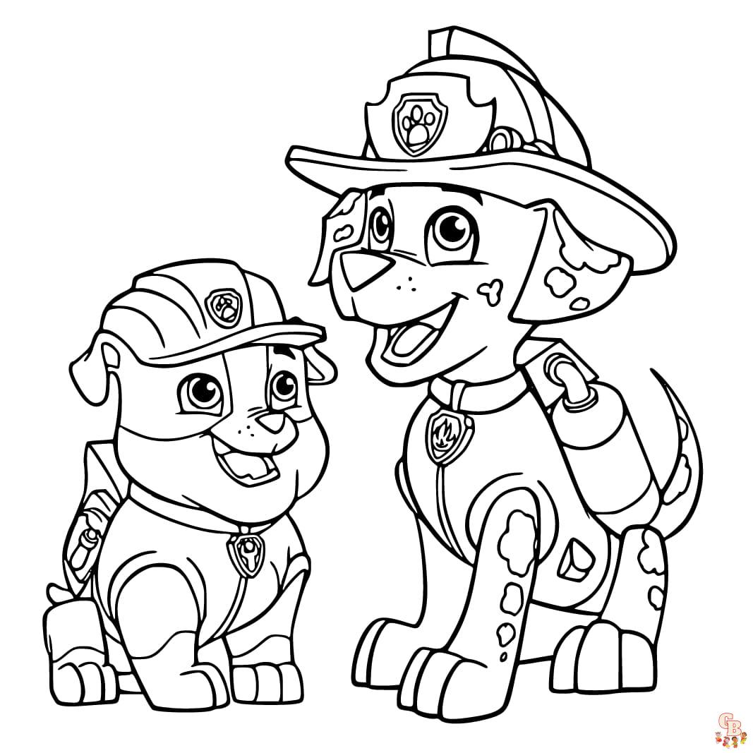 Discover the best free paw patrol coloring pages printable