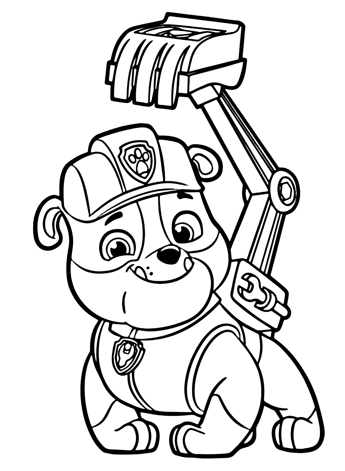 Rubble paw patrol coloring pages printable for free download