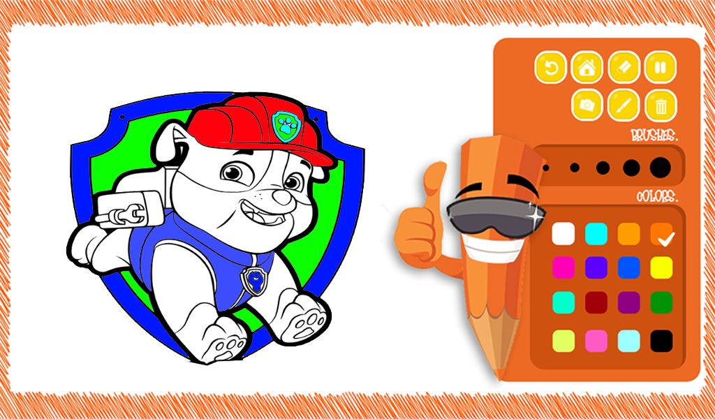 Coloring book for paw patrol games for kidsappstore for android