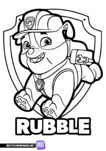 Paw patrol coloring pages