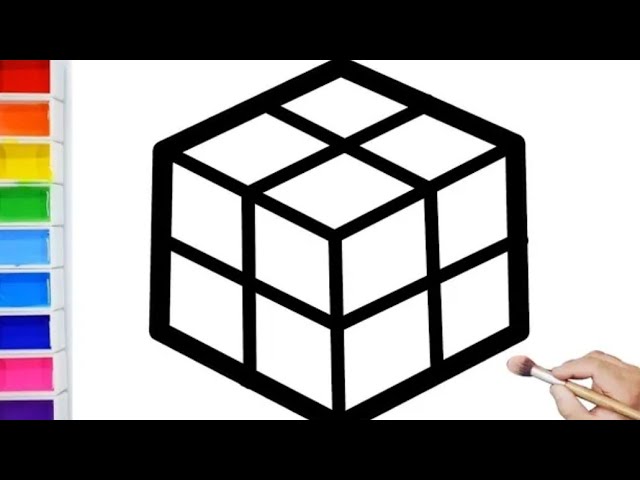 Ðâï rubiks cube drawing tutorial step