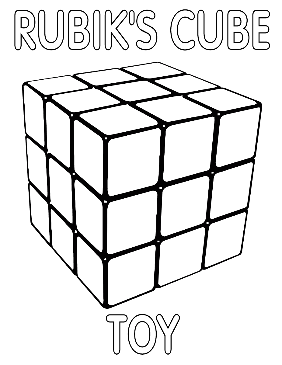 Rubiks cube coloring pages coloring pages to download and print