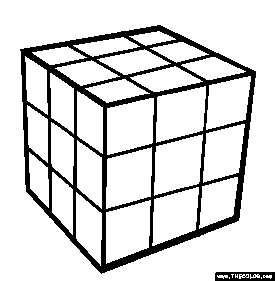 Rubiks cube coloring pages printable for free download