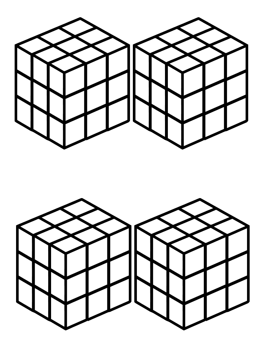 Rubiks cube coloring pages coloring pages to download and print