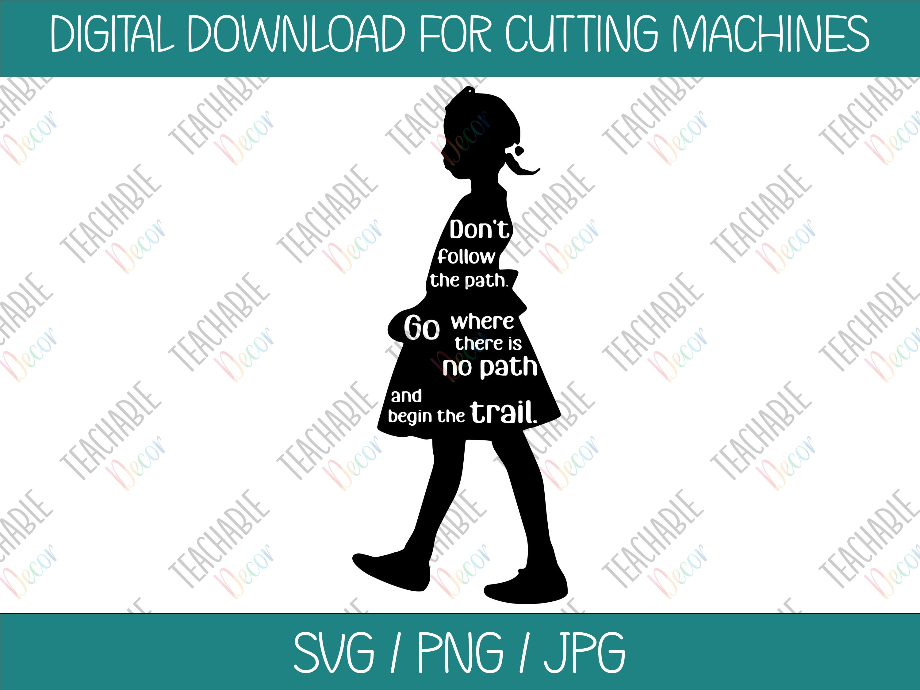 Ruby bridges svg digital download vector art black history civil rights svg decal cut file ruby bridges quote silhouette