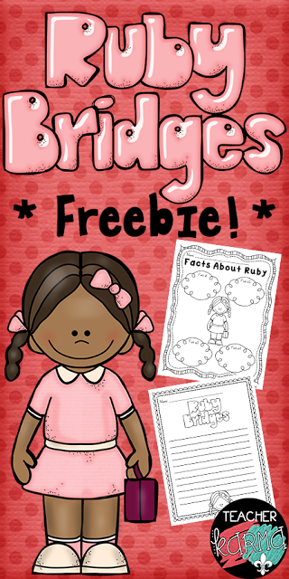 Ruby bridges freebie facts about ruby and journal paper â teacher karma