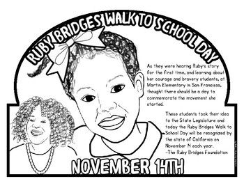 Celebrate ruby bridges walk to school day november th school days walk to school ruby bridges