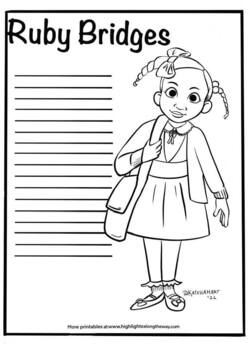 Ruby bridges printable activity sheet